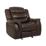 Olyena Faux Leather Glider Recliner
