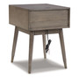 24.63" Wood Accent Table