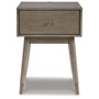 24.63" Wood Accent Table