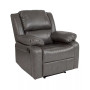Recliner With Bustle Back And Padded Arms