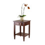 Richmond End Table Tapered Leg, Antique Walnut