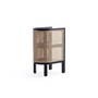 Versailles 2-Piece Ash Wood and Natural Cane 2-Shelf End Table