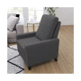 Renza Transitional Pushback Recliner With Pillow Style Back And Accent Nail Trim - Manual Recliner