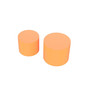 MDF Nesting table Set of 2 Round Side Table Orange
