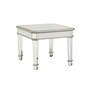 Hamden Square Mirrored End Table