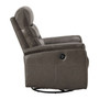 Palma Leather Power Swivel Glider Recliner