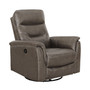 Palma Leather Power Swivel Glider Recliner