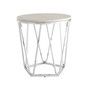 Lunia Faux Stone Round Side Table
