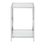 Oxford Chrome End Table with Shelf