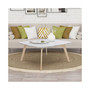 Vezzana 31" Square Italian Table with Oak Legs