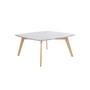 Vezzana 31" Square Italian Table with Oak Legs