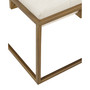 Greenwich 35" Square Upholstered Metal Base Ottoman, Coffee Table