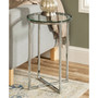Modern Glam 2-Piece Metal-X Leg Side Table Set