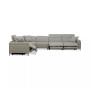 Adney 161" 6-Pc. Zero Gravity Fabric Sectional with 3 Power Recliners