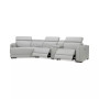Jenneth 4Pc Leather Cuddler Sectional with 2 Power Recliners
