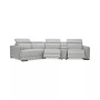 Jenneth 4Pc Leather Cuddler Sectional with 2 Power Recliners