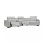 Jenneth 4Pc Leather Cuddler Sectional with 2 Power Recliners