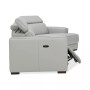 Jenneth 4Pc Leather Cuddler Sectional with 2 Power Recliners