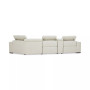 Jenneth 4Pc Leather Cuddler Sectional with 2 Power Recliners