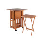 Sophia 5-Pc Snack Table Set, Teak