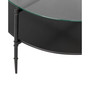 Caroline 18" Round Interchangeable Wood Glass Top Coffee Table