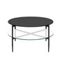 Caroline 18" Round Interchangeable Wood Glass Top Coffee Table