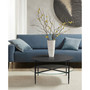 Caroline 18" Round Interchangeable Wood Glass Top Coffee Table