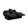 CLOSEOUT! Daventry 97" 3-Pc. Leather Sectional Sofa With 2 Power Recliners, Power Headrests, Console And USB Power Outlet