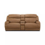 CLOSEOUT! Daventry 97" 3-Pc. Leather Sectional Sofa With 2 Power Recliners, Power Headrests, Console And USB Power Outlet