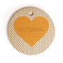 Hello Sunshine Heart Round Cutting Board