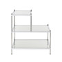 Royal Crest 2 Step Glass Chairside End Table