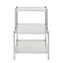 Royal Crest 2 Step Glass Chairside End Table