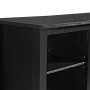 58" Wood TV Stand Console with Fireplace - White