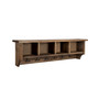 Pomona Metal and Reclaimed Wood Entryway Coat Hook with Storage Cubbies