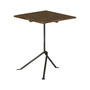 20" Mango Wood Square Accent Table with Tripod Legs