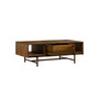 Superb Rustic Oak Coffee Table with Drawer