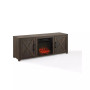 Gordon 58" Low Profile TV Stand with Fireplace