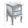 Gold Coast Victoria Mirrored 2 Drawer End Table