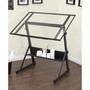 Solano Adjustable Drafting Table - Charcoal/Clear