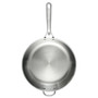 Stainless Steel 12.5"  Deep Fry Pan with Helper Handle