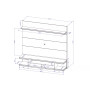 Utopia 70" Floating Theater Entertainment Center with LED Lights