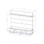 Utopia 70" Floating Theater Entertainment Center with LED Lights