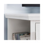 Riley Holliday Cottage White 56" Corner TV Console with Bookcase/Display