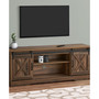 TV Stand with 2 Barn-Style Sliding Doors