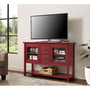 52" Wood Console Table TV Stand - Antique Red