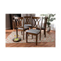 Augustine Modern and Contemporary Fabric Upholstered 4 Piece Dining Chair Set Set