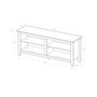 58" Wood TV Media Stand Storage Console