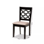 Peter Modern and Contemporary Fabric Upholstered 4 Piece Dining Chair Set