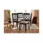 Peter Modern and Contemporary Fabric Upholstered 4 Piece Dining Chair Set