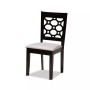 Peter Modern and Contemporary Fabric Upholstered 4 Piece Dining Chair Set
